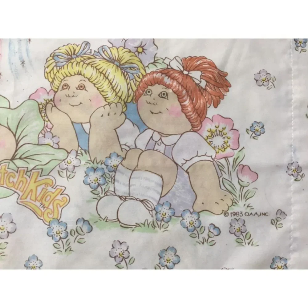 1983 Cabbage Patch Kids Pillow Fabric Case Standard Size‎